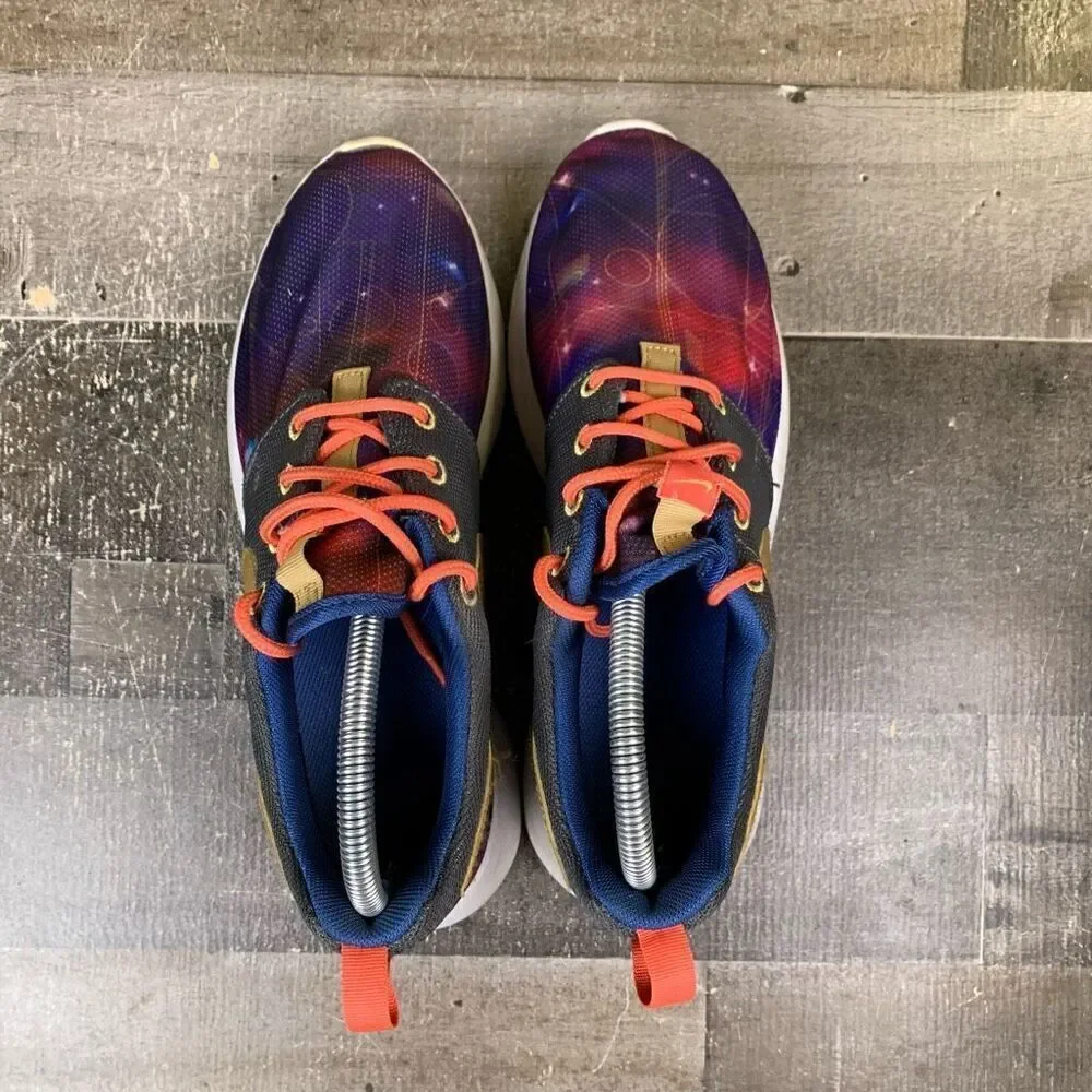 Nike Big Kids Size 6Y Roshe One Galaxy Print Athletic Sneakers Multicolor